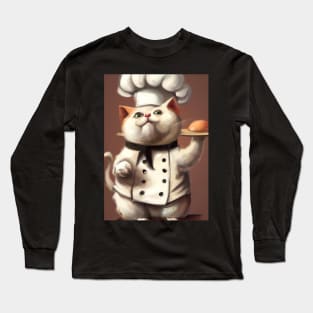 Chef Cat Long Sleeve T-Shirt